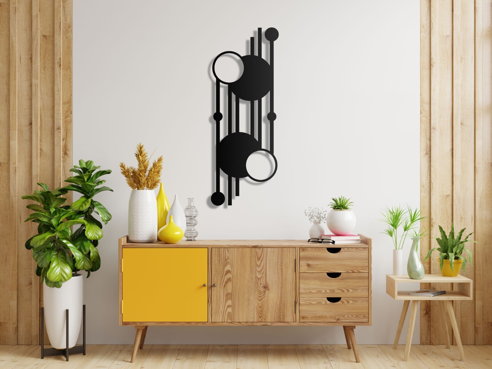 Geometirk Metal Wall Art, Abstract Modern Wall Art, Home Decor, Modern Decor