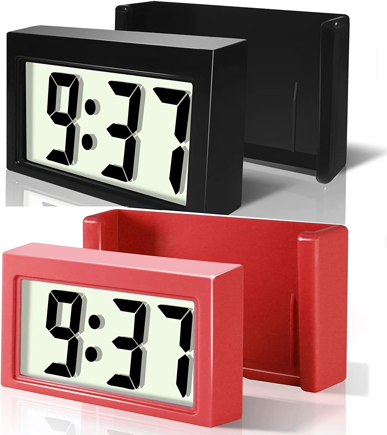 Betus Car Dashboard Digital Clock – Vehicle Adhesive Clock with Jumbo LCD Time