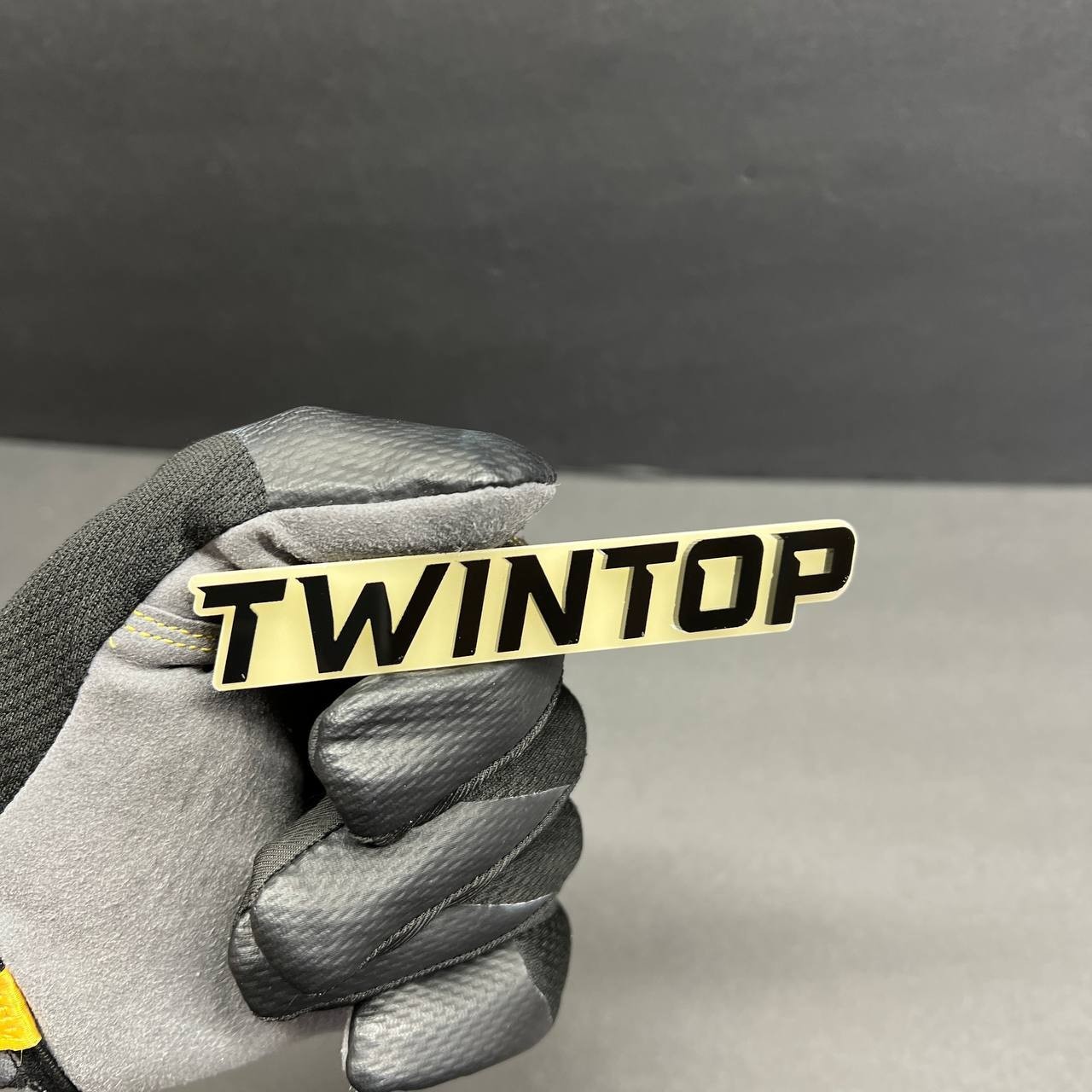 Custom GLOW IN DARK Laser Cut Acrylic Emblem Car Badge Customized Text Names