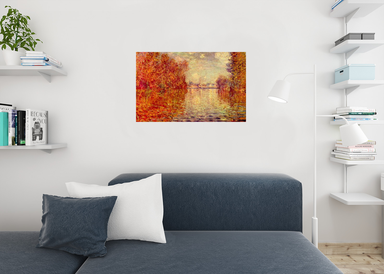 Claude Monet Autumn Effect At Argenteuil Poster 36×24