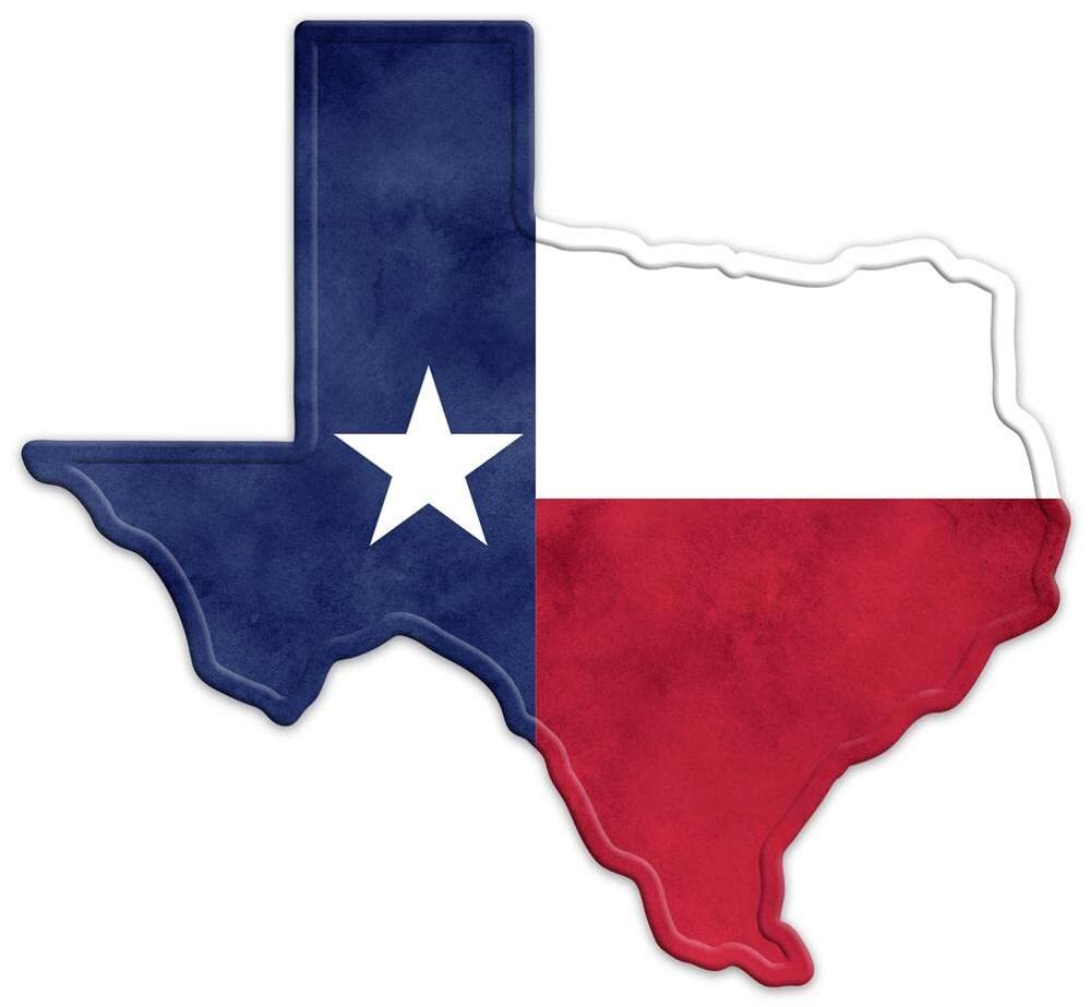 Texas State Flag Metal Sign – 12.5&Prime; x 11.5&Prime;, Lone Star State, Door Decor, Porch