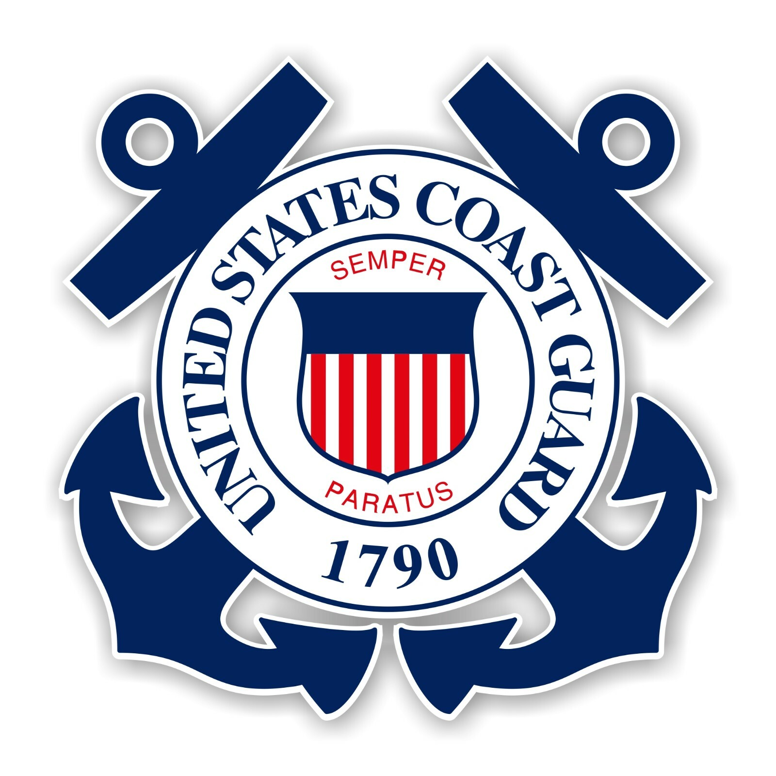 United States Coast Guard Decal / Sticker Die cut