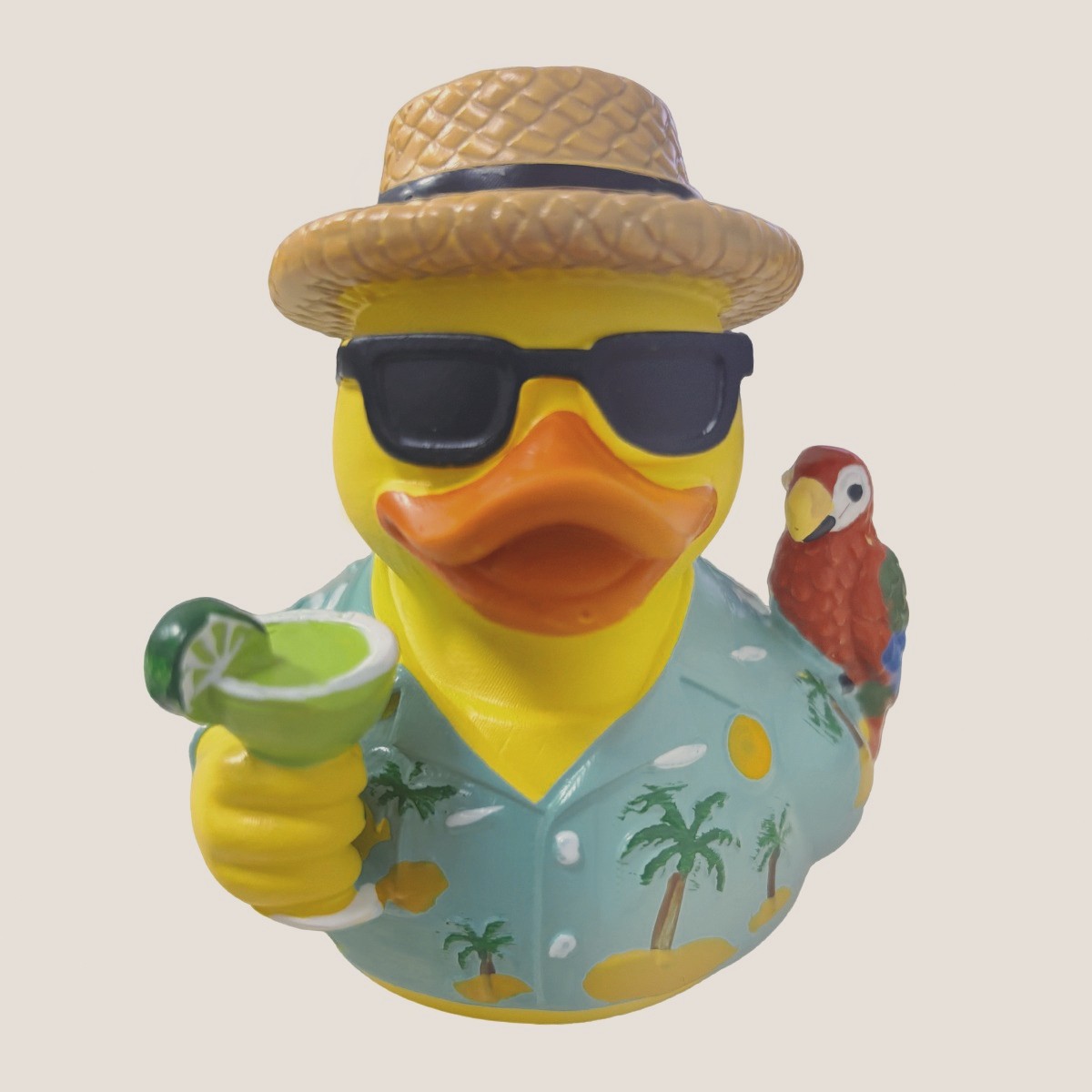 Margaritaville Rubber Duck Style Resin Collectible High Quality Decor Parrot