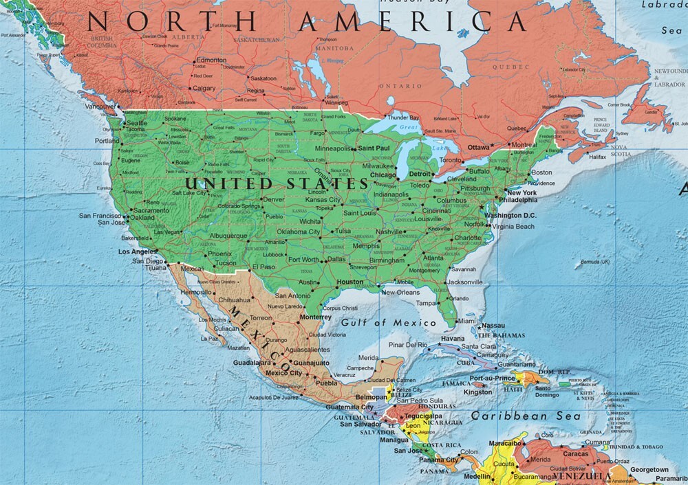 36×48 Swiftmaps World Premier Wall Map w/ Flags – Large Mural Poster – NEW!