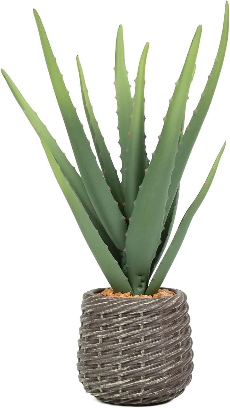 1.5Ft Faux Agave Plant in Brown Pot – Perfect for Home, Office & Garden Decor