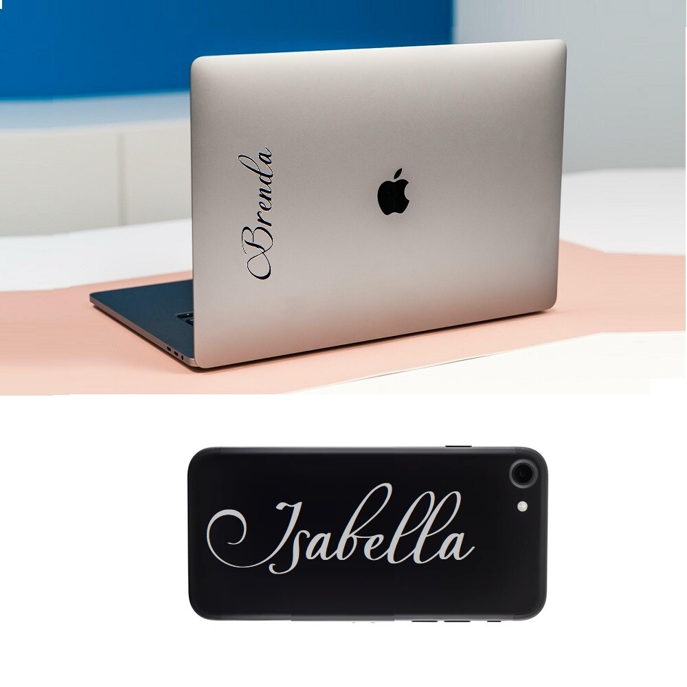 6&Prime; Personalized Custom Name Word YETI Decal Tumbler Cup Script Monogram Sticker