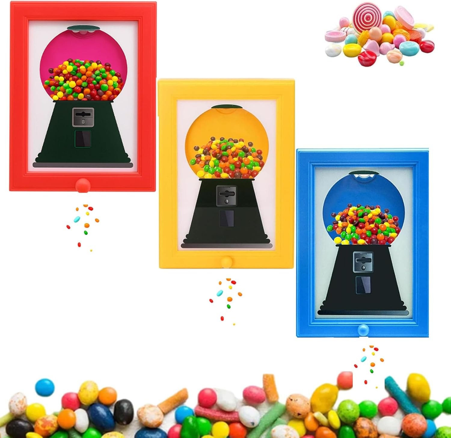 Candy Dispenser Picture Frame, Candy Frame Dispenser,Hanging Candies Machine Art