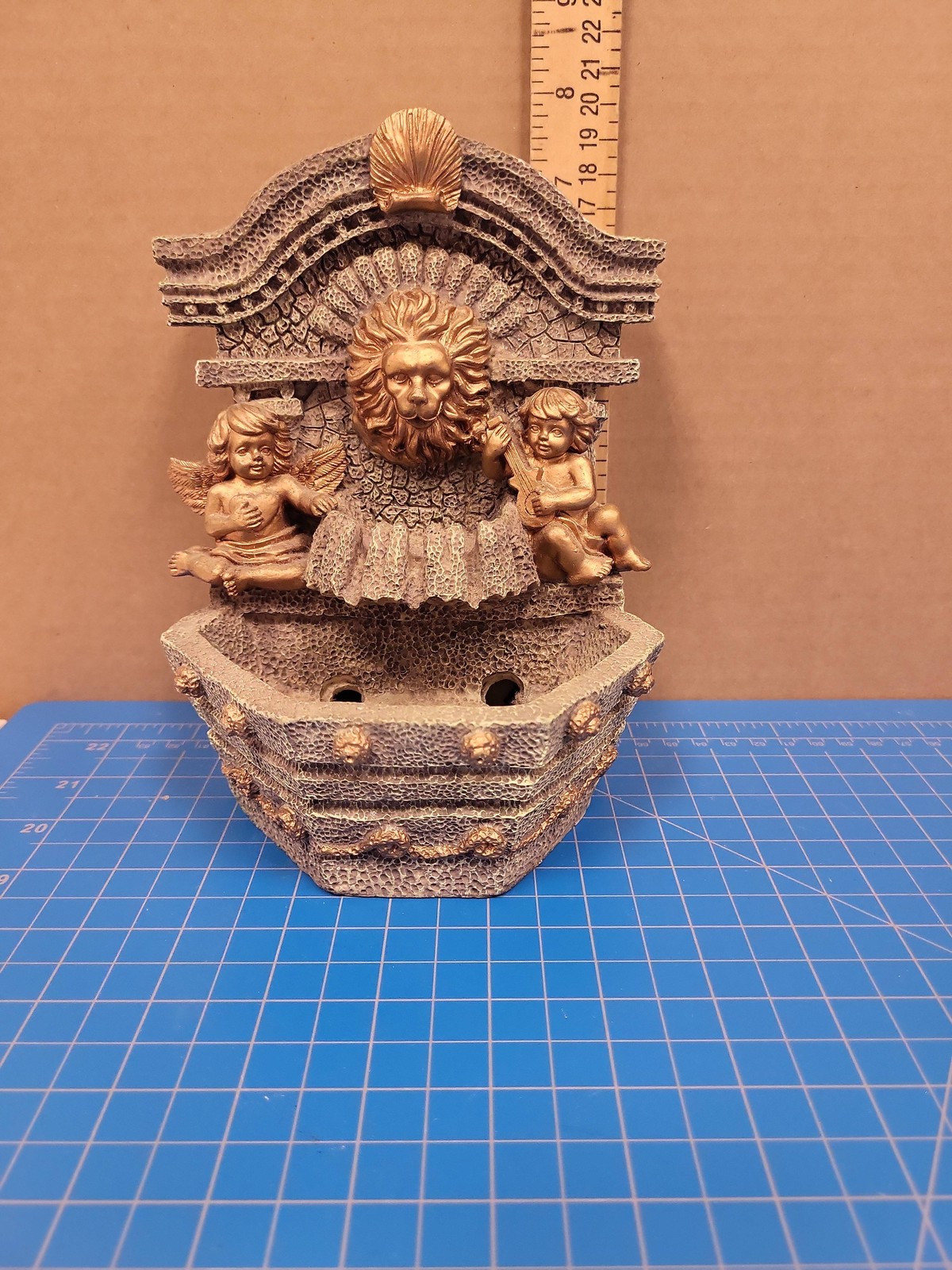 Heritage Mint Ltd Angel Fountain Ornamental Decor Cherub Statue Figurine
