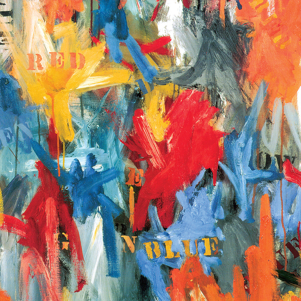 32W »x40H » FALSE START by JASPER JOHNS – USA STENCIL AMERICA – CHOICES of CANVAS