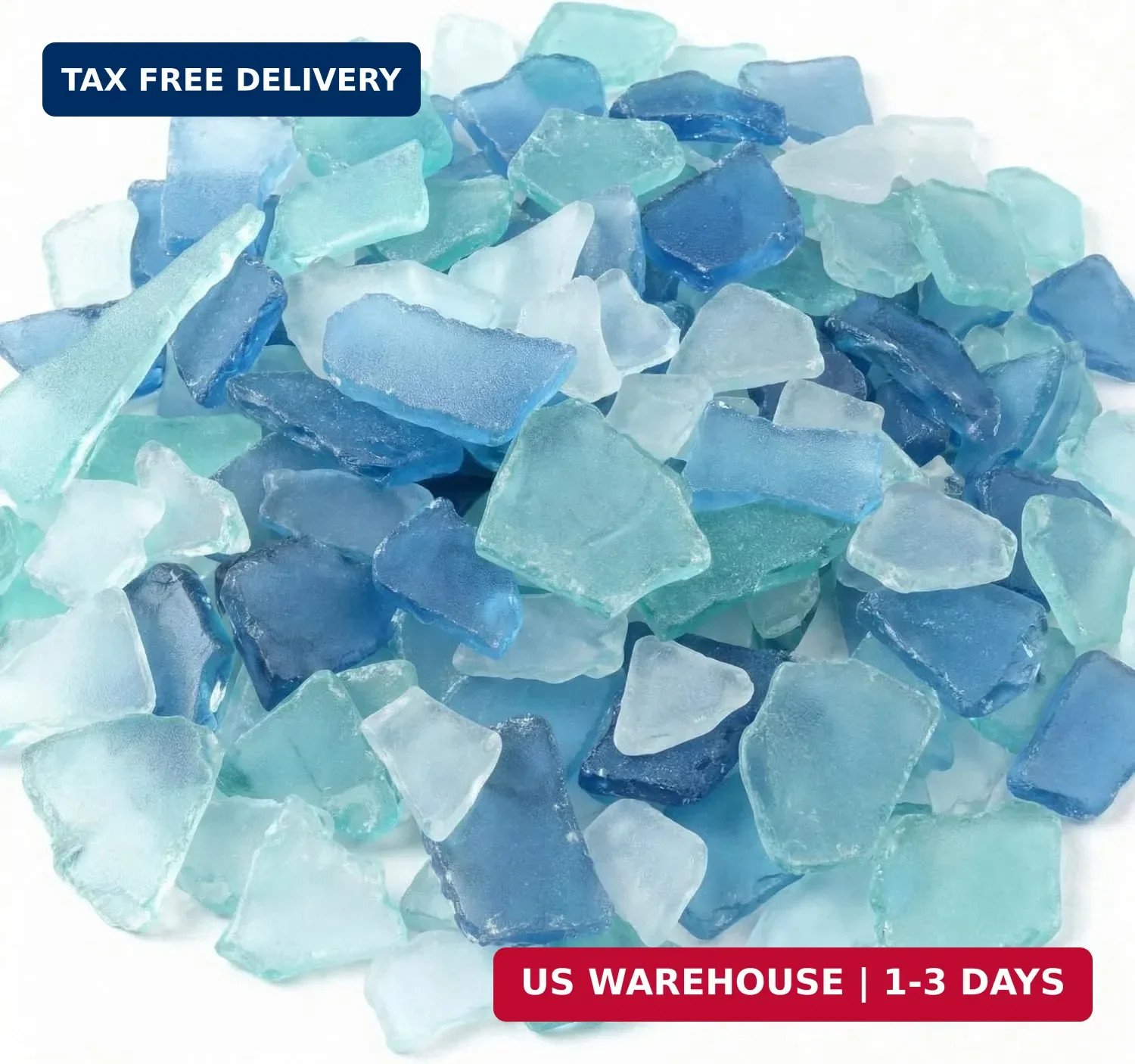 Jetec 25 oz Sea Glass for Crafts Pieces Decor Flat Frosted Sea Glass Vase Filler