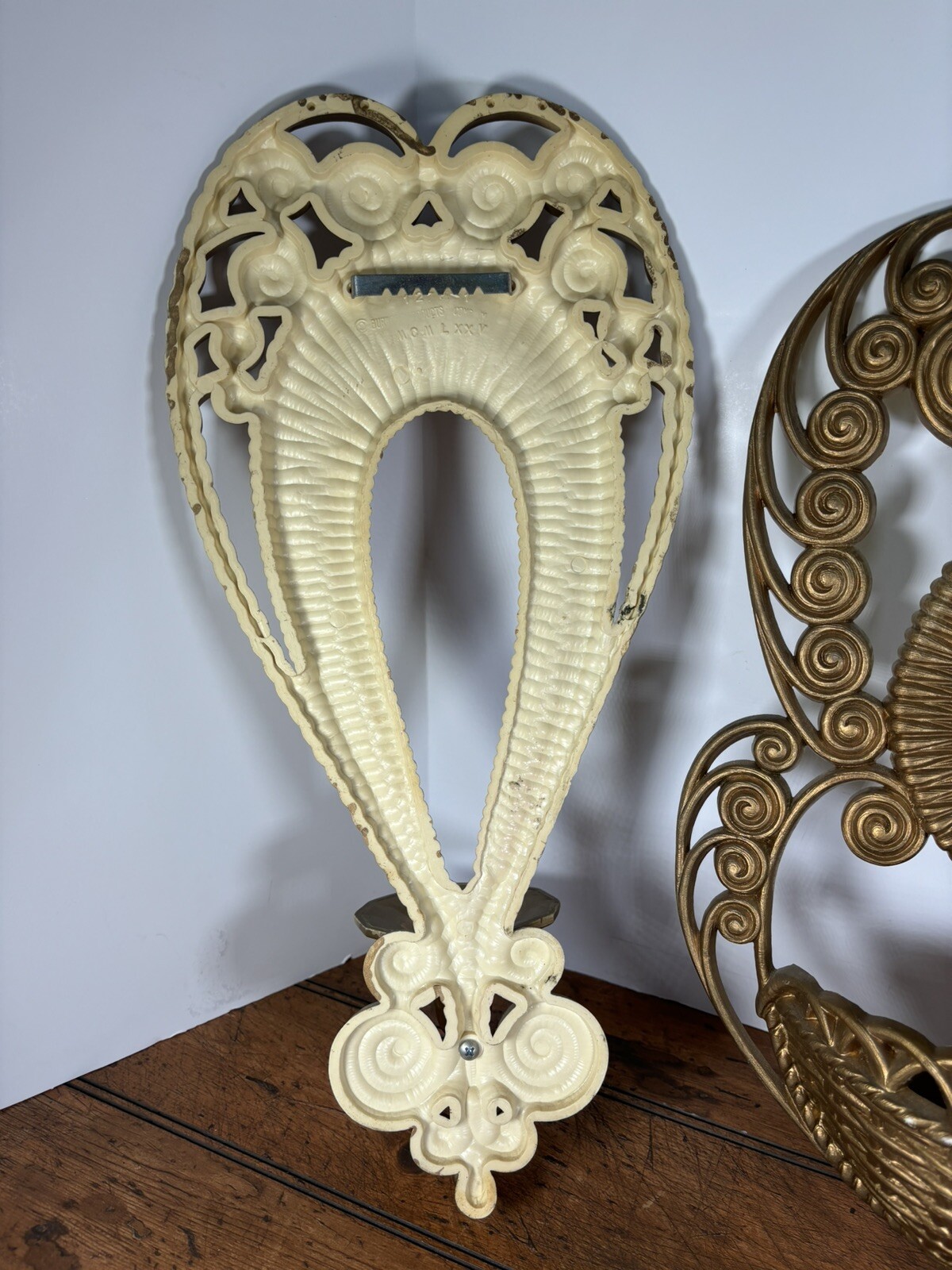 Burwood Wall Hanging Decoration Plastic Golden Bronze Sconce Candlestick Antique