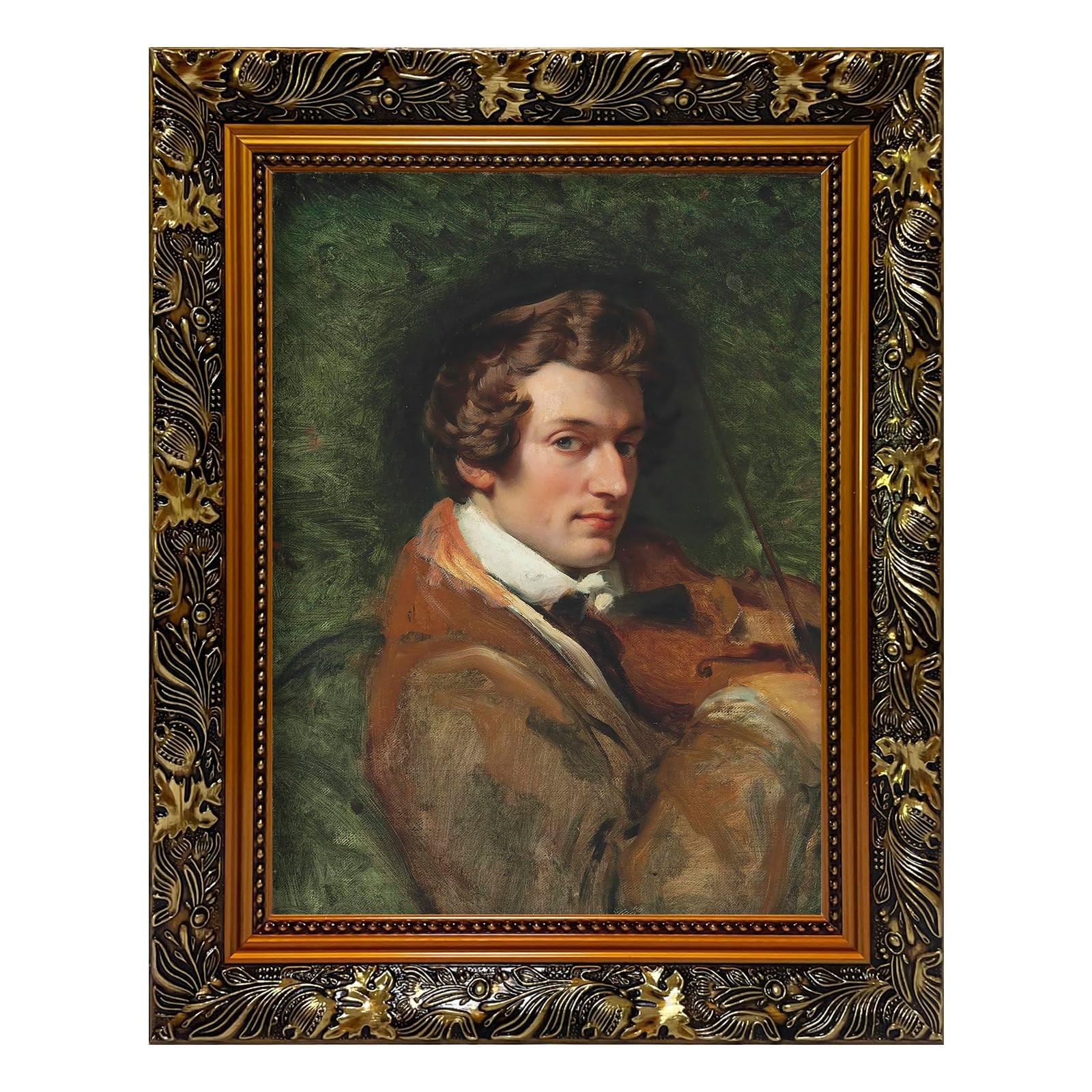 Open Back Canvas Frame 12×16 Oil Paintings 2.36” Wide Baroque Ornate Gold