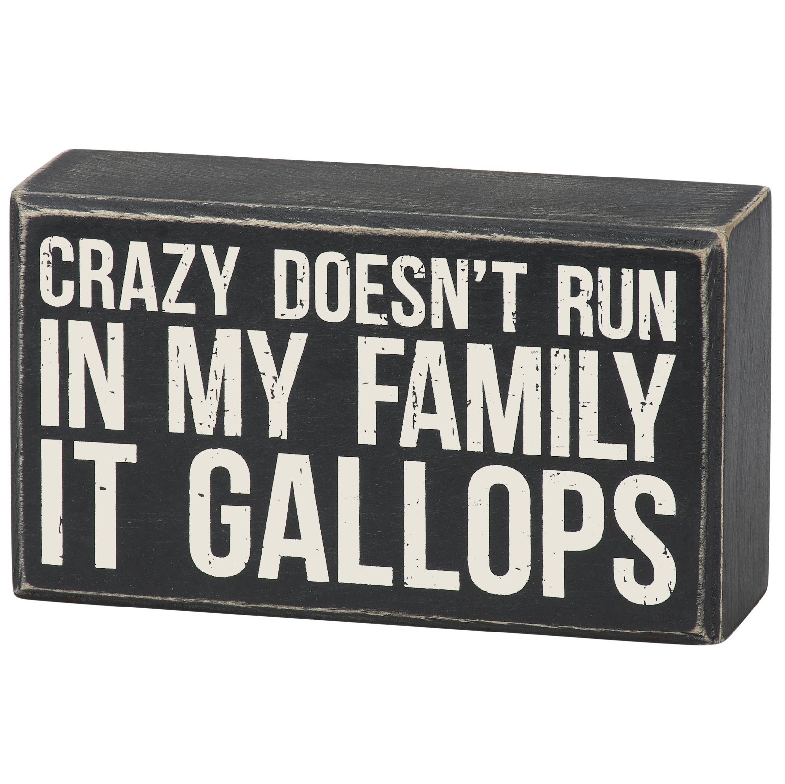 Primitives by Kathy Box Crazy Gallops Rustic Home Decor Horse Riding Humor Love