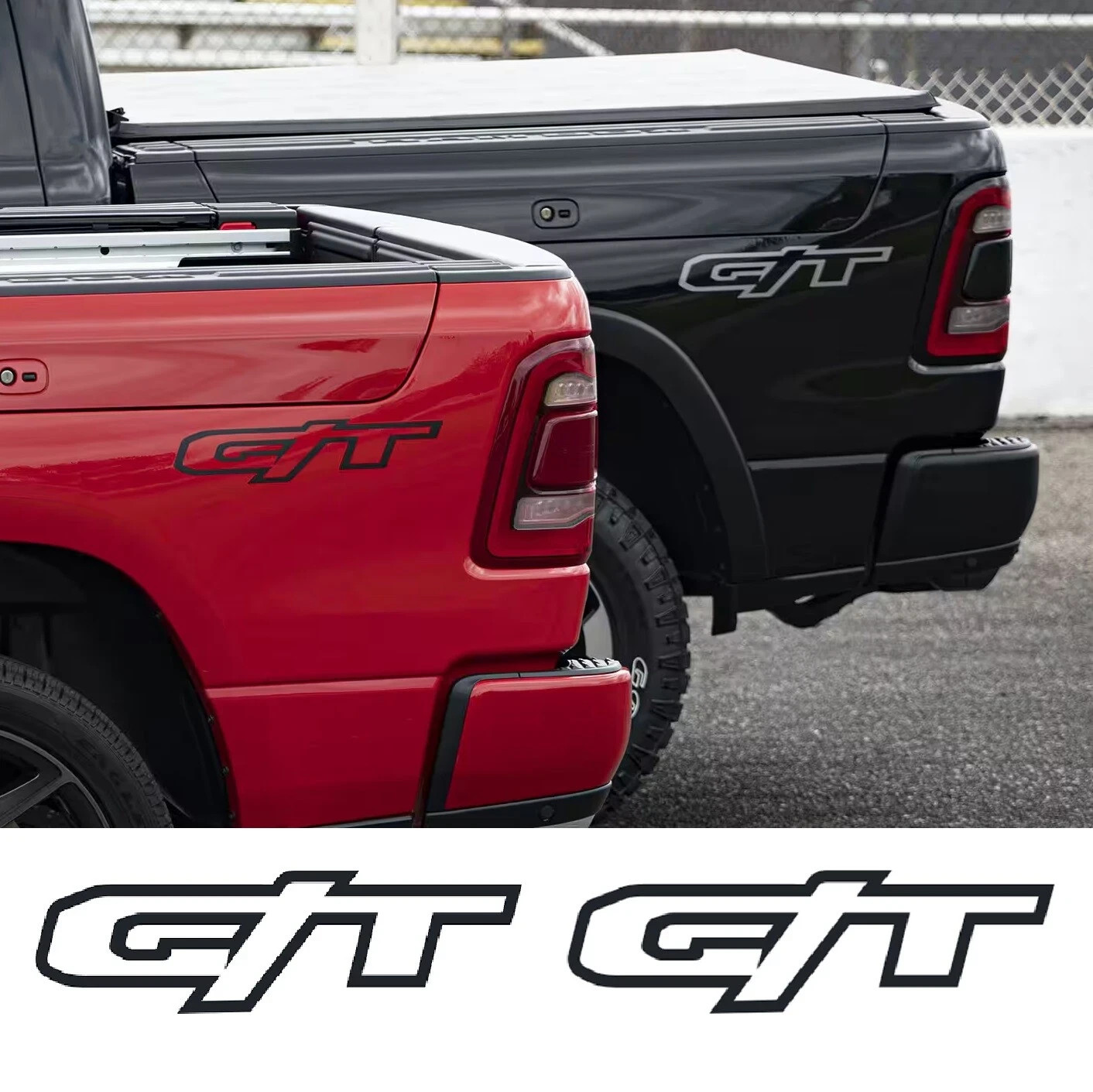 Dodge Ram Rebel GT Decal Bedside Laramie Ram 1500 Die Cut Vinyl Sticker