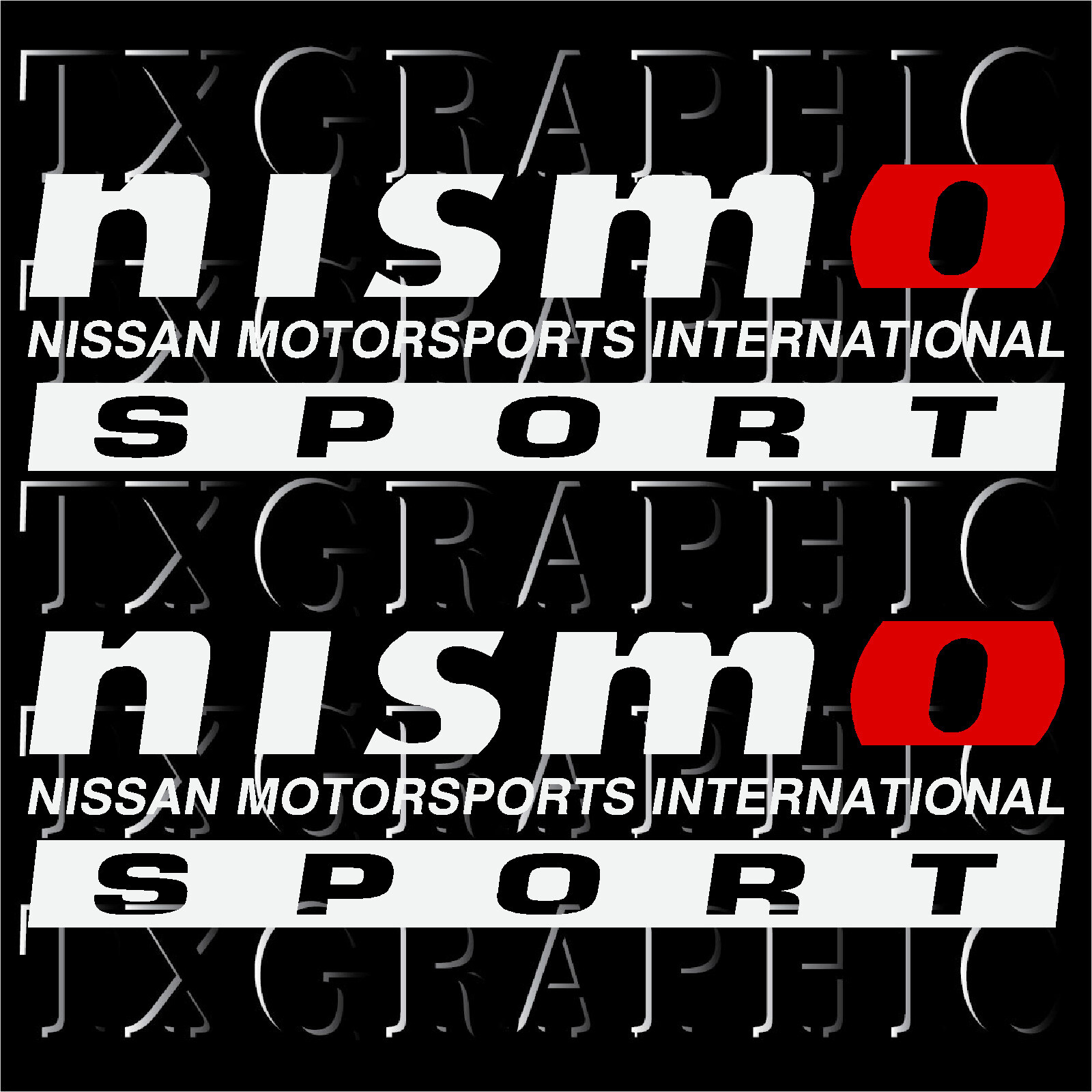 NISMO SPORT 4X4 VINYL STICKER DECAL FRONTIER TITAN 1 SET OF 2, SIZE: 14&Prime; x 4&Prime;