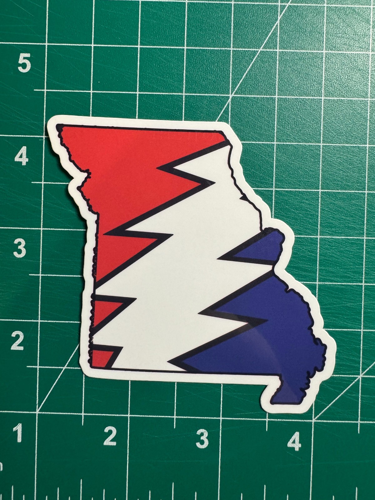Missouri Stealie – Grateful Dead – Laminated Vinyl Sticker 3&Prime;x3&Prime;