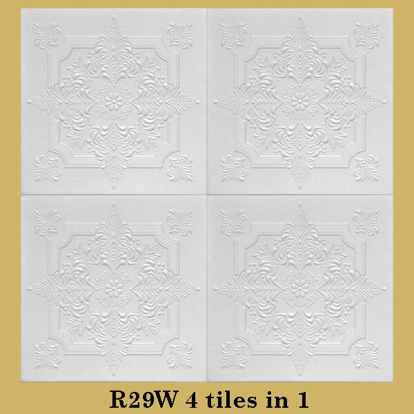Glue Up Ceiling Tiles Easy Installation R29W SUPER SALE