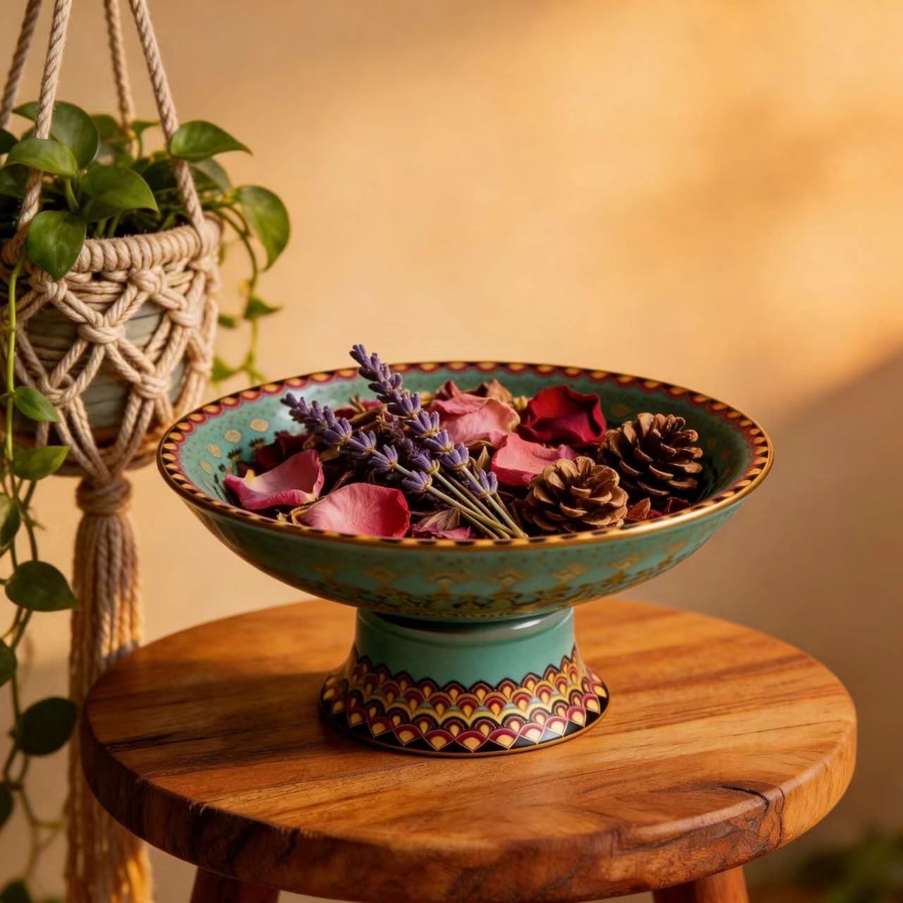 6.7×3.9 Inch Ceramic Decorative Bowl – Modern Farmhouse Boho Decorative Bowls…