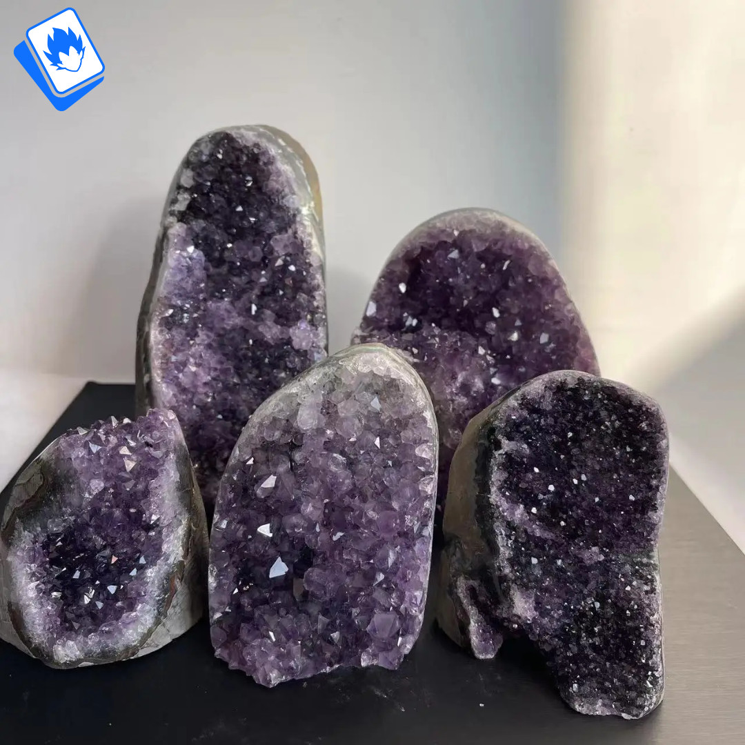 🏛 Modern Decorative Statue Raw Quartz Geode 1300-1400 Gr ✨ Ornament