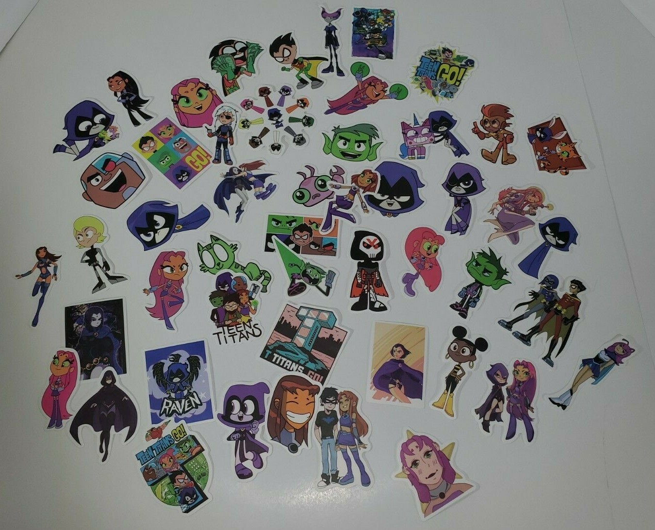 50PCS/Lot Stickers Teen Titans Go! Sticker Laptop New Skateboad Luggage Decals