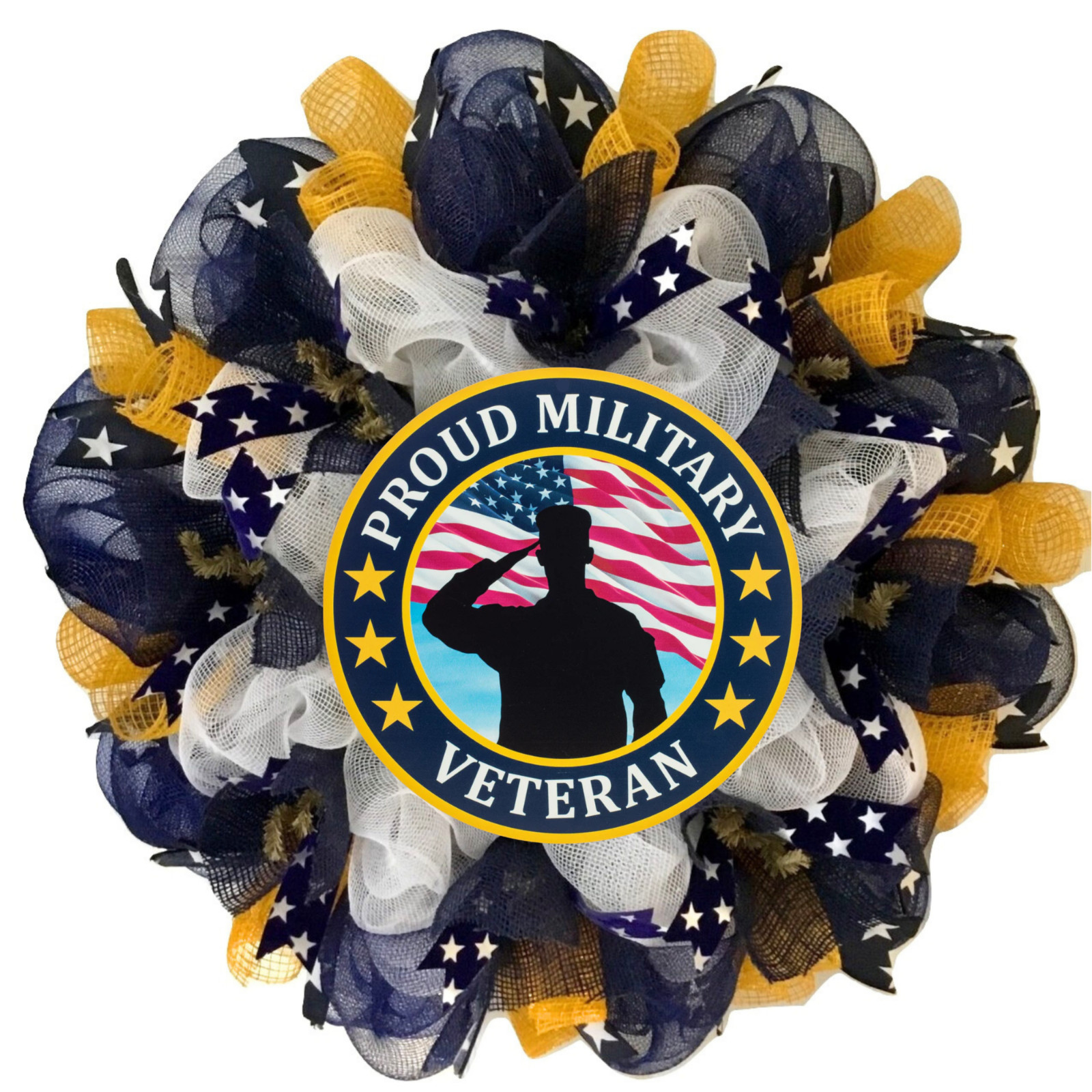 Proud Military Veteran Appreciation Wreath