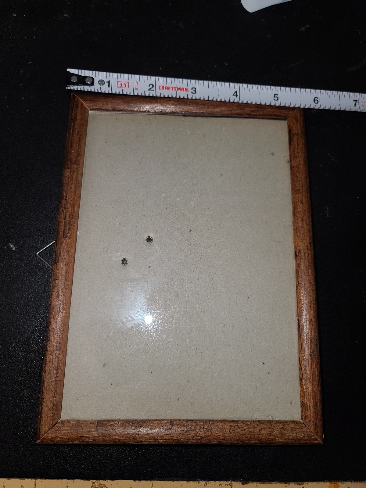 Small Brown Wooden Photo Frame Approx. 7.5 x 5.5 Inches 6.75 x 4.75 Photo