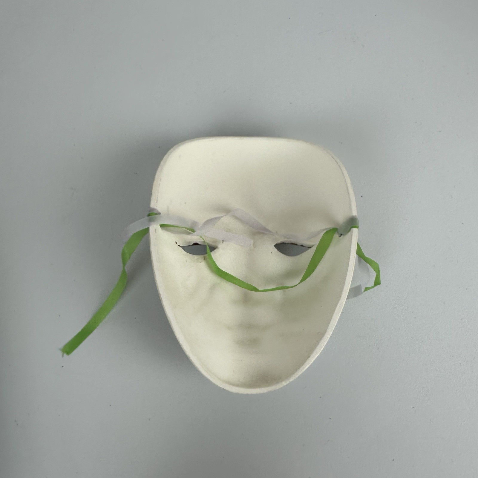 Set Of TWO Mardi Gras Head Jester Face Mask Wall Hanging Decor 8” Vintage