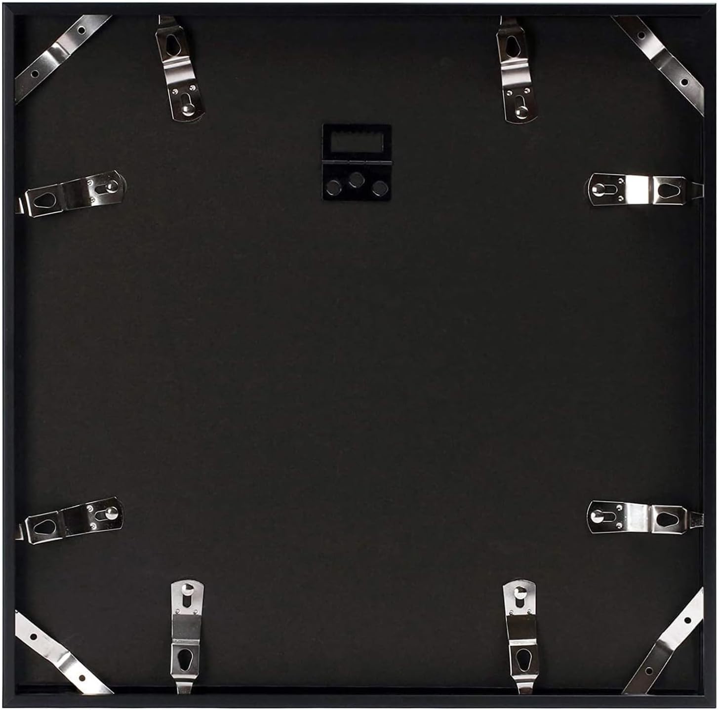 Set of 4 Classic Black 12×12 Aluminum Frames Real Glass for 8×8 Photos