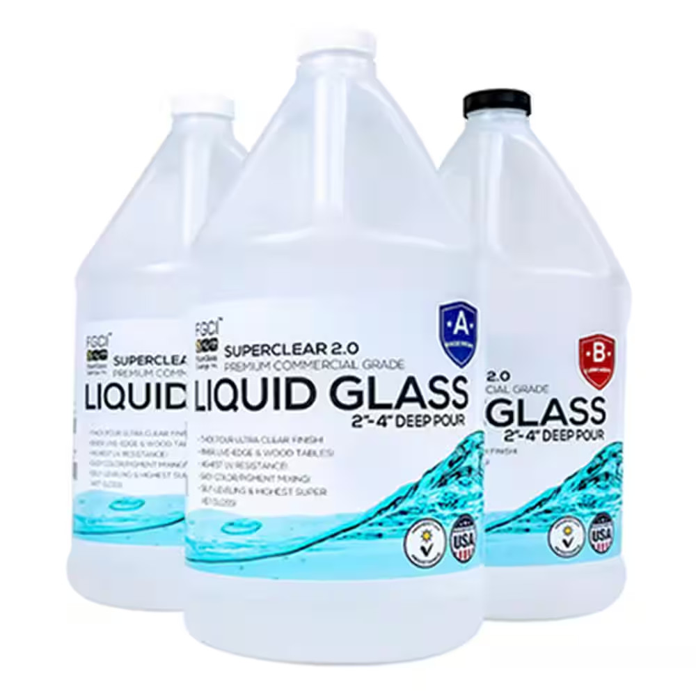 Superclear 3-Gallon Liquid Glass Deep Pour Epoxy Resin and Activator – 142270