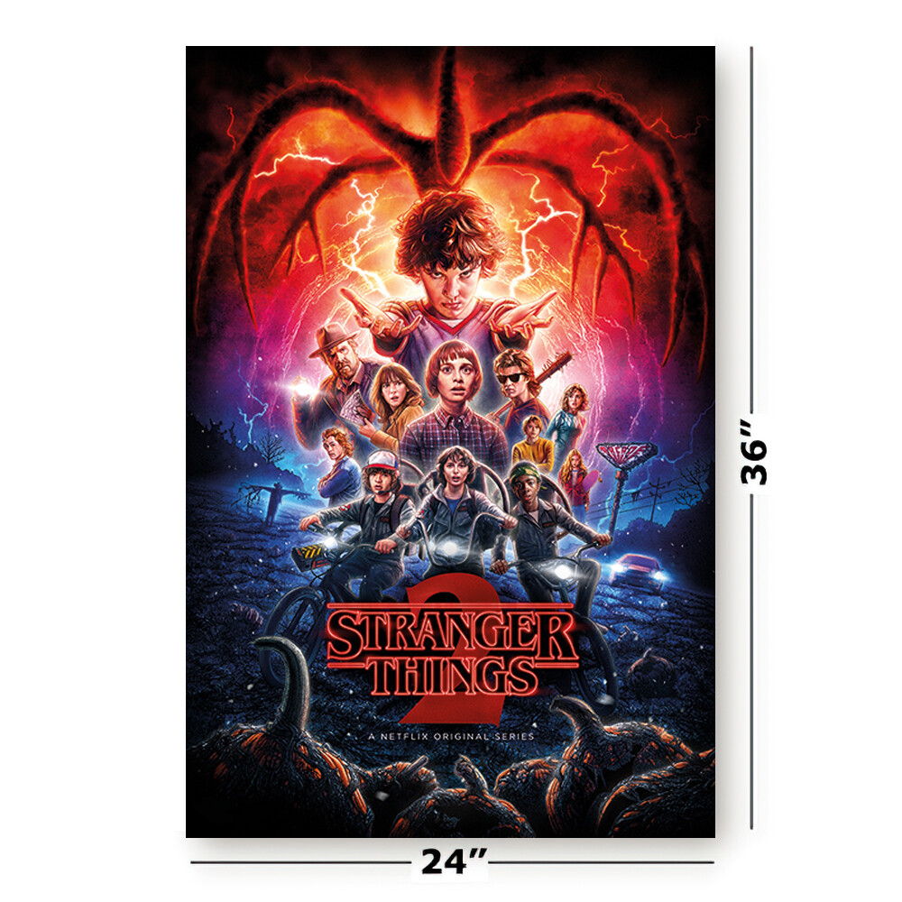 STRANGER THINGS – SEASONS 1, 2, 3 & 4 – TV SHOW POSTER SET (REGULAR STYLES 4)