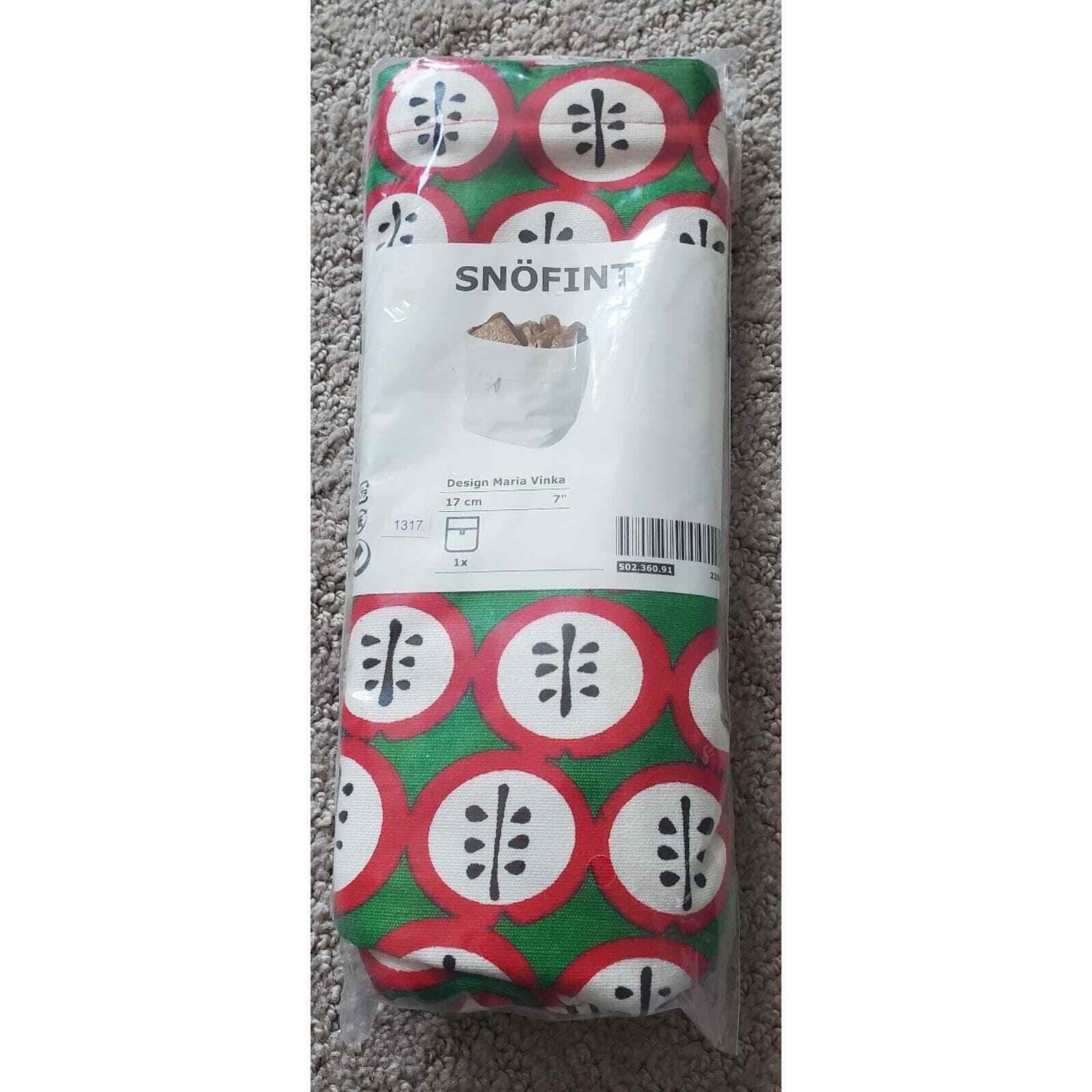 2012 Ikea Snofint Basket Maria Vinka Design 7&Prime; 17cm In Package Swedish Apple