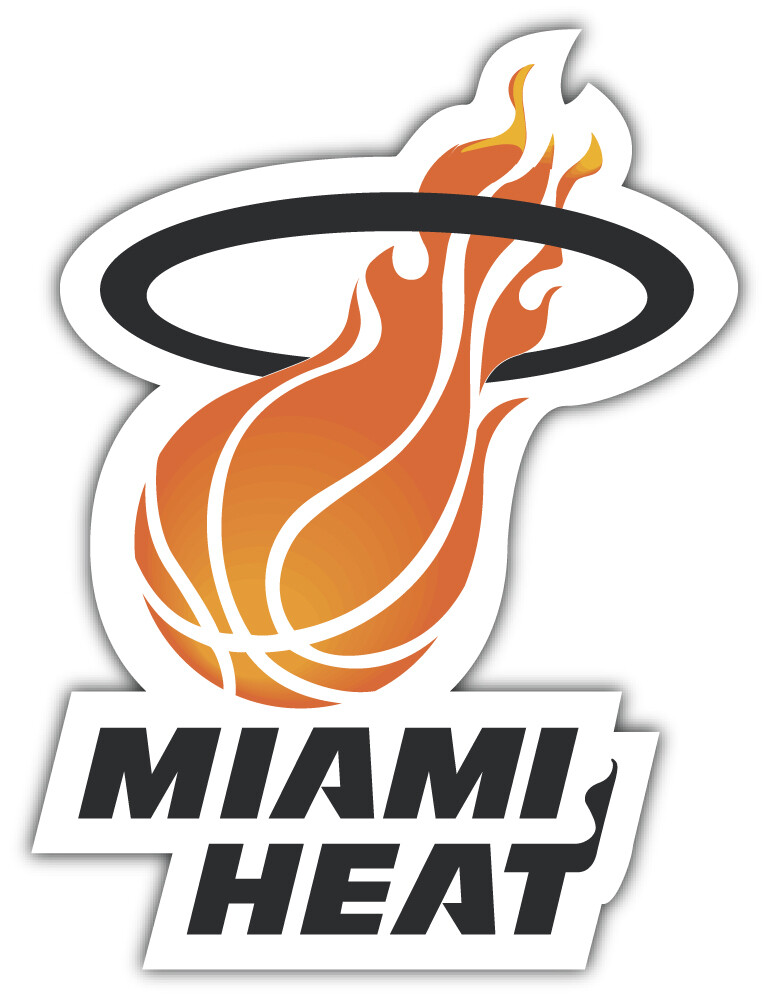 Miami Heat NBA Basketball Sport Logo Car Bumper Sticker Decal « SIZES »