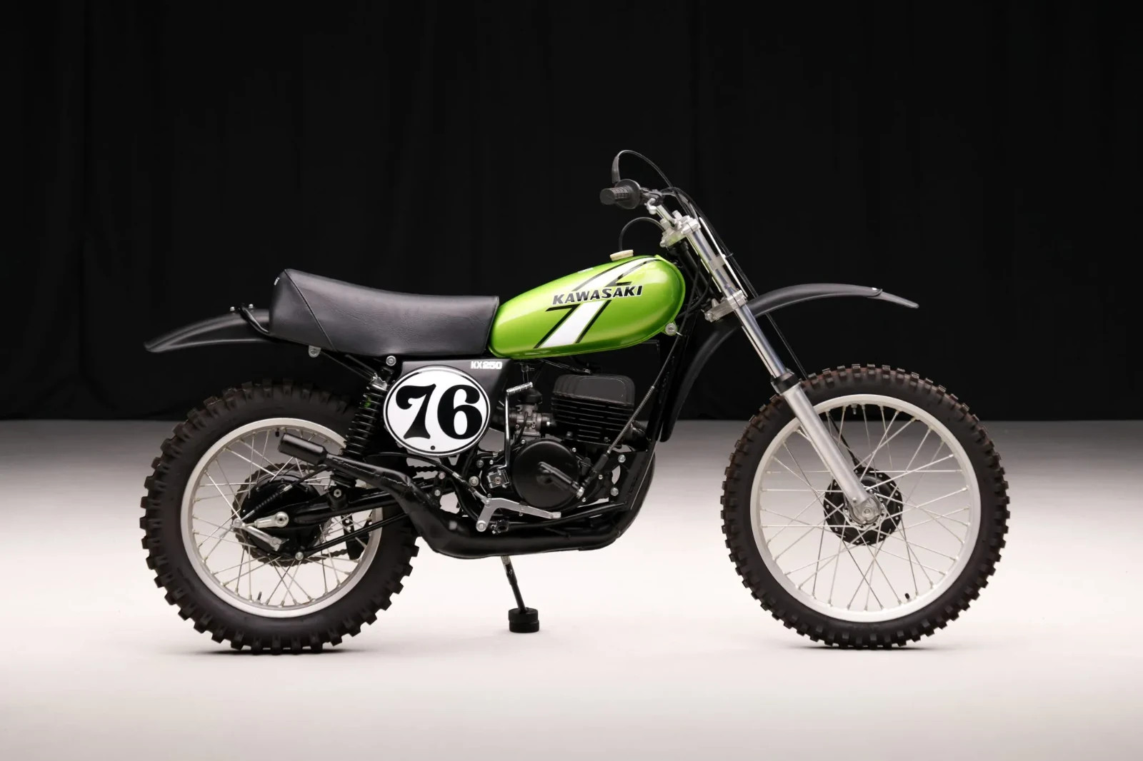 1976 Kawasaki KX250 POSTER | Motorcycle Dirt Bike Wall Art 36×24 Print
