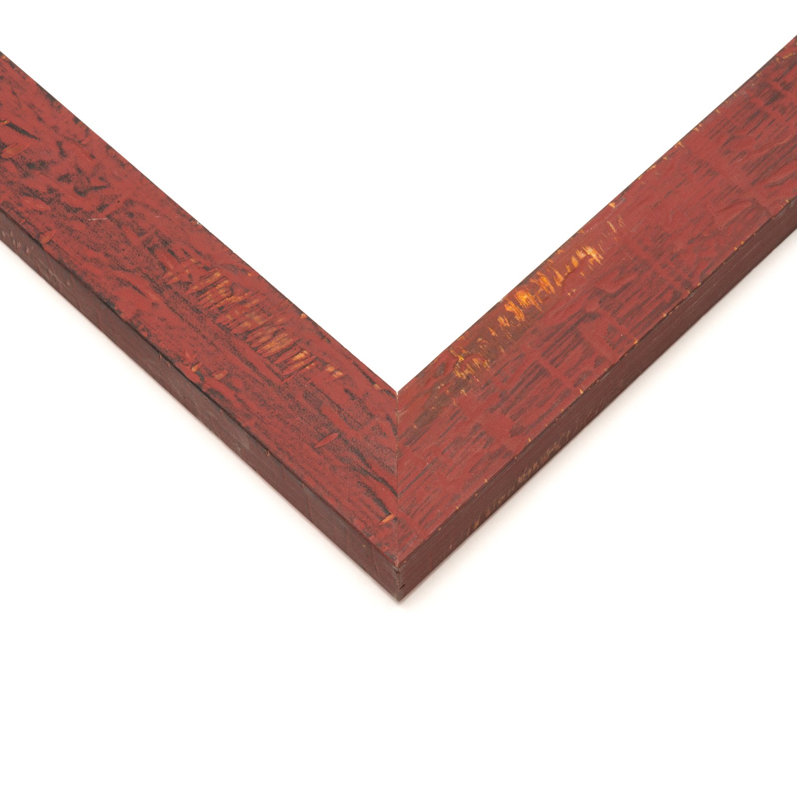 5×15 In Frame Red Solid Wood Picture Frame Width 1.125 Inches | Interior Frame D