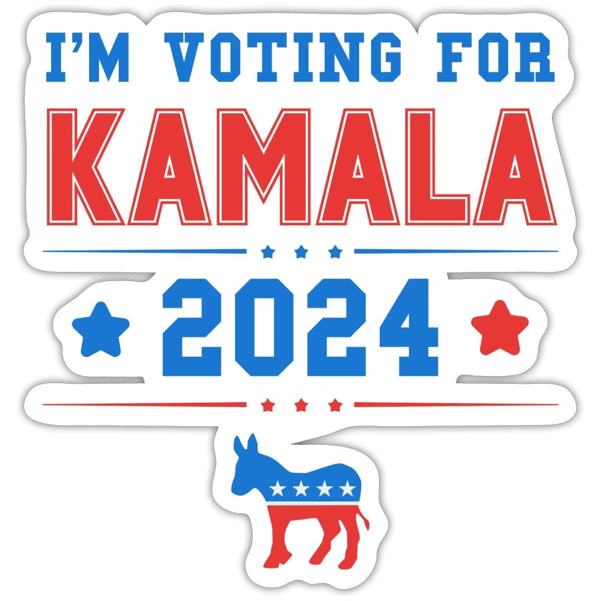 I&rsquo;m Voting for Kamala 2024 Presidential Election Sticker, max. 4 x 4&Prime;