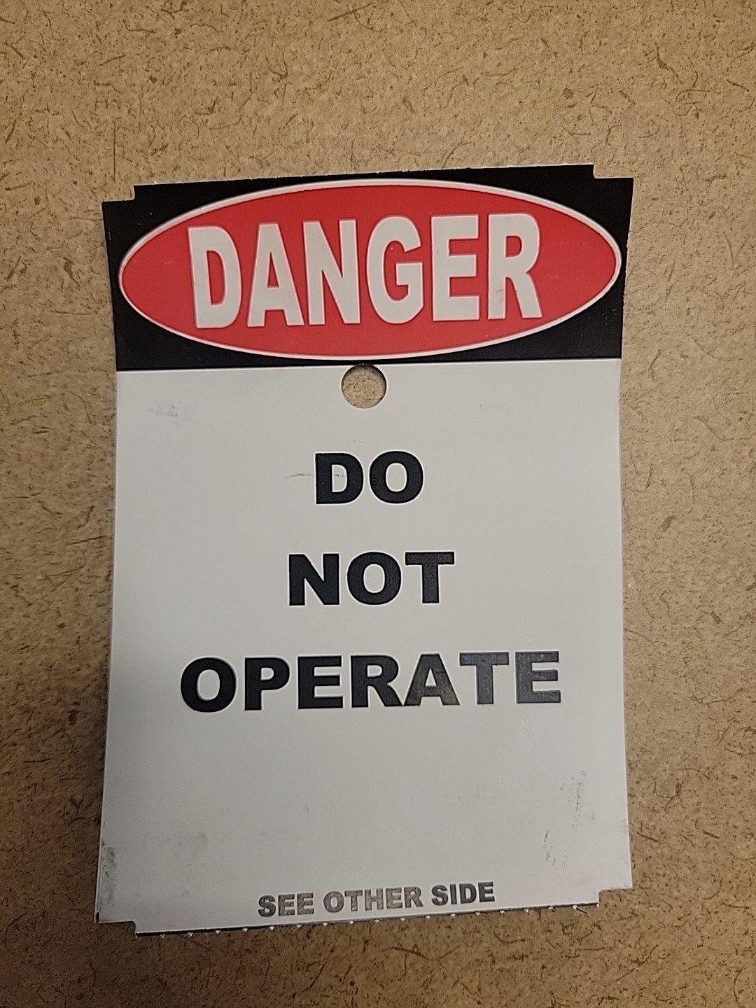 2 pack Danger Do Not Operate Safety tag 3 1/2&Prime; x 5&Prime;