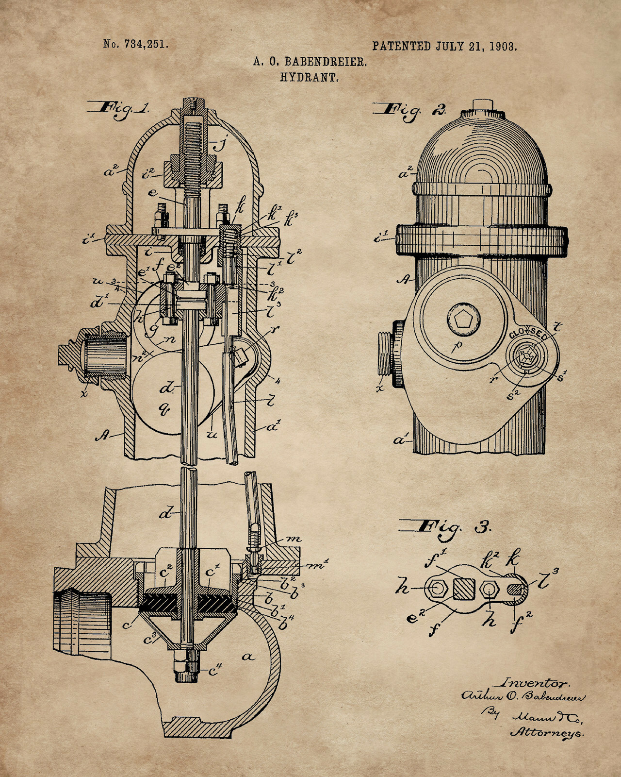 6 Firefighter Patent Art Prints 8&Prime;x10&Prime; Gift Idea for Firemen First Responder