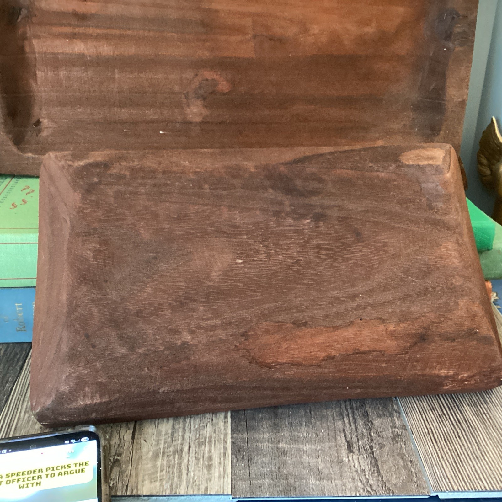 16” &12” For Decor Wooden Dough Bowl Rustic Centerpiece Tray Primitive Farmhouse