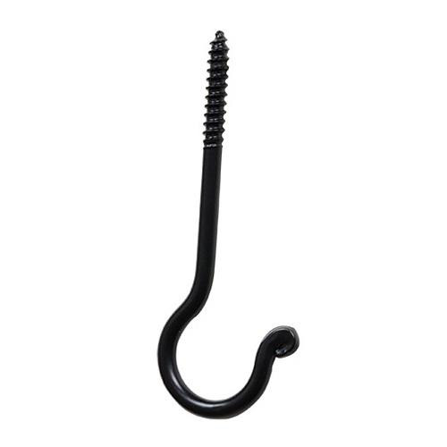 Country Farmhouse Black Metal Screw In Ceiling Hook 5 Inch G11708B