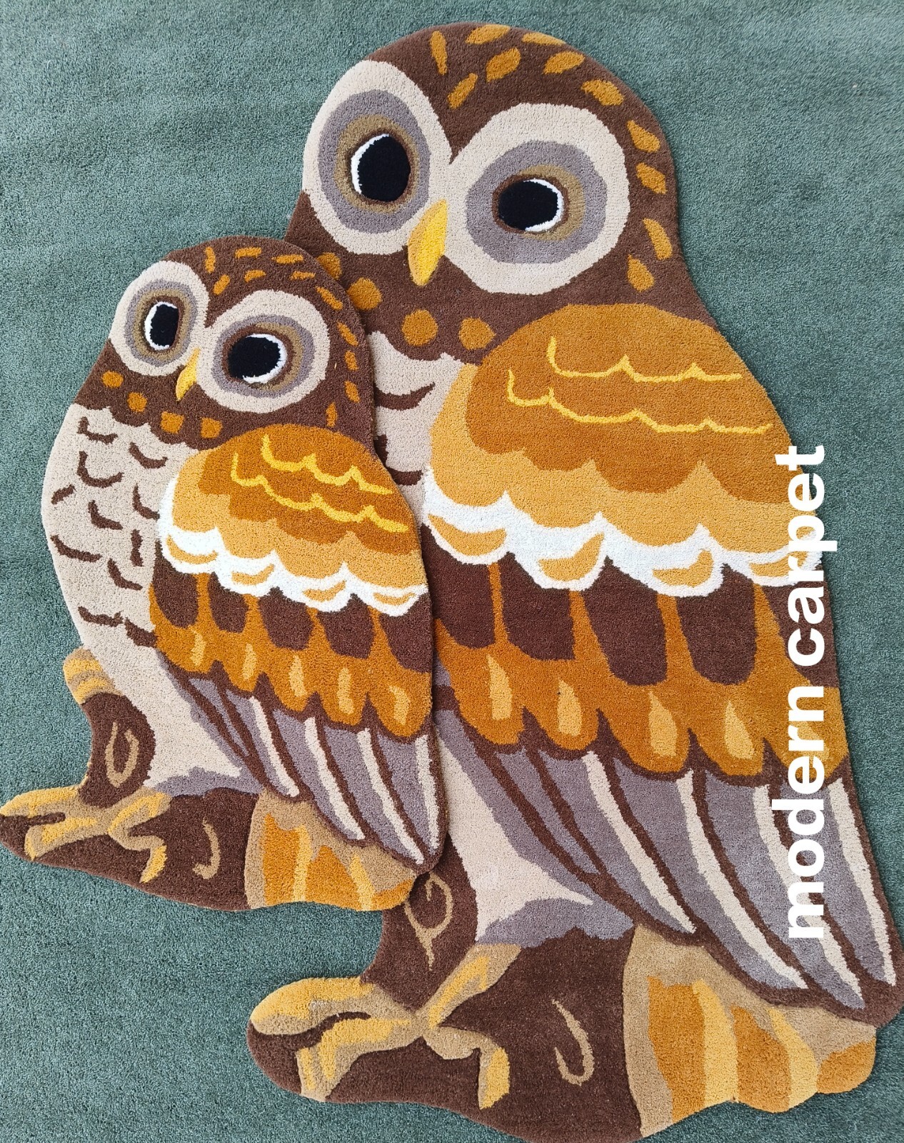 Bird Owl Rug Tiger Rug3x5 feet Creative Pattern Carpet for Living Room Christmas