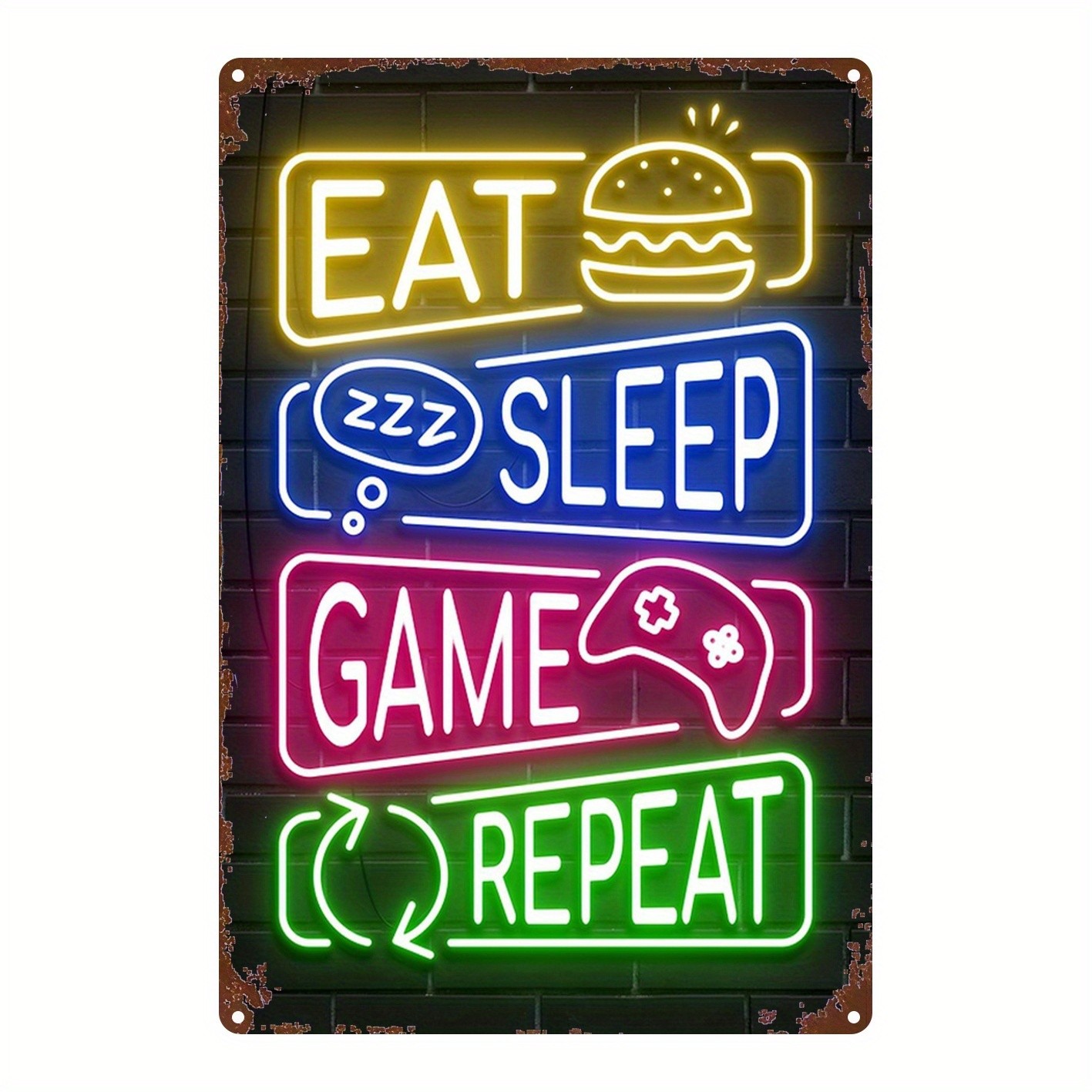 Metal Sign 8X12 Inches Rustic Iron Wall Art