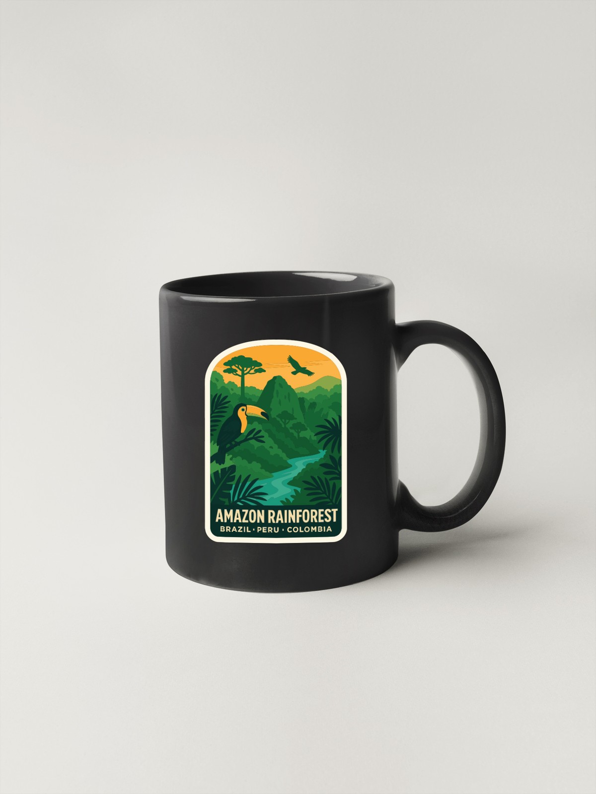 Amazon Rainforest Brazil Sticker Decal Vinyl Symbolic Landmark Peru Colombia