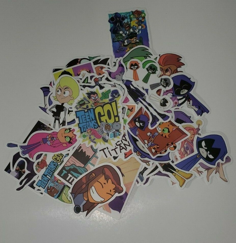 50PCS/Lot Stickers Teen Titans Go! Sticker Laptop New Skateboad Luggage Decals