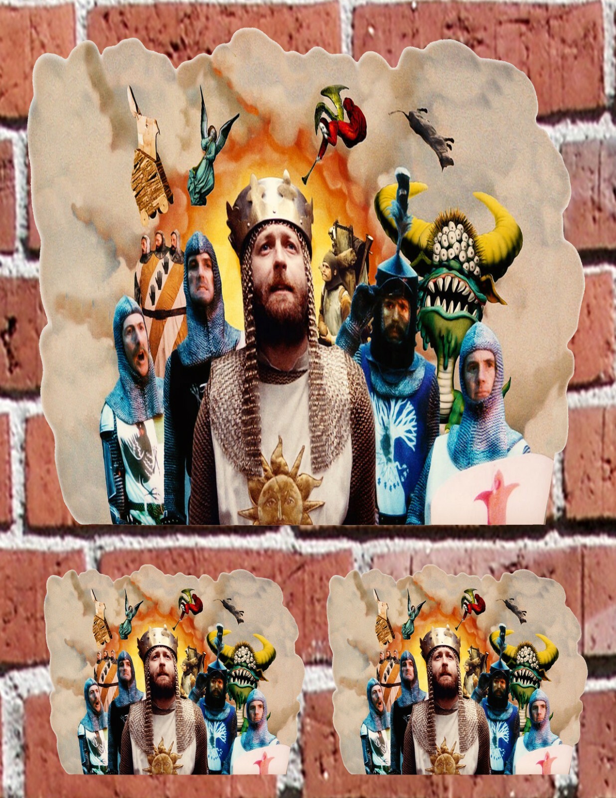 MONTY PYTHON – 7&Prime; and 3&Prime; DECAL STICKERS for HOME, SCHOOL, AUTO, LAPTOP, SKATE