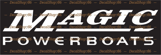 Magic Power Boats – Outdoor Sports – Vinyl Die-Cut Peel N&rsquo; Stick Decals/Stickers