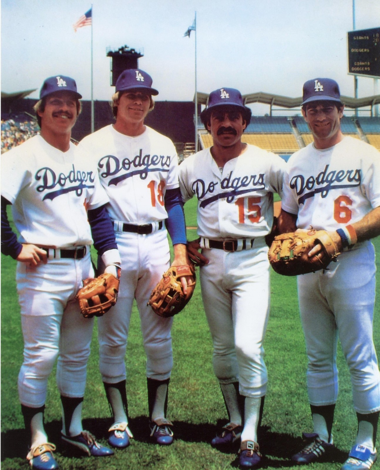 Los Angeles LA Dodgers Photo 1970&rsquo;s Infield Cey Garvey Lopes 8×10 11×14 16×20