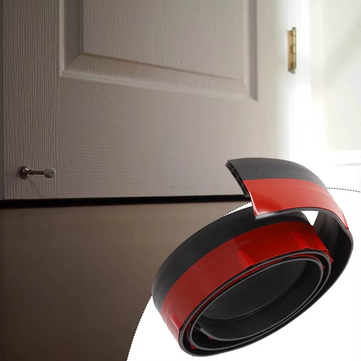 Under Door Sweep Weather Stripping Door Draft Stopper Blocker Strong Adhesive