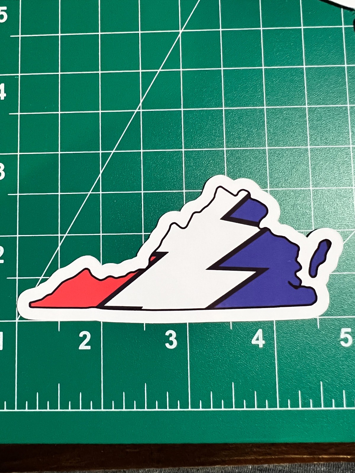 Virginia Stealie – Grateful Dead – Laminated Vinyl Sticker 1.5&Prime;x3&Prime;
