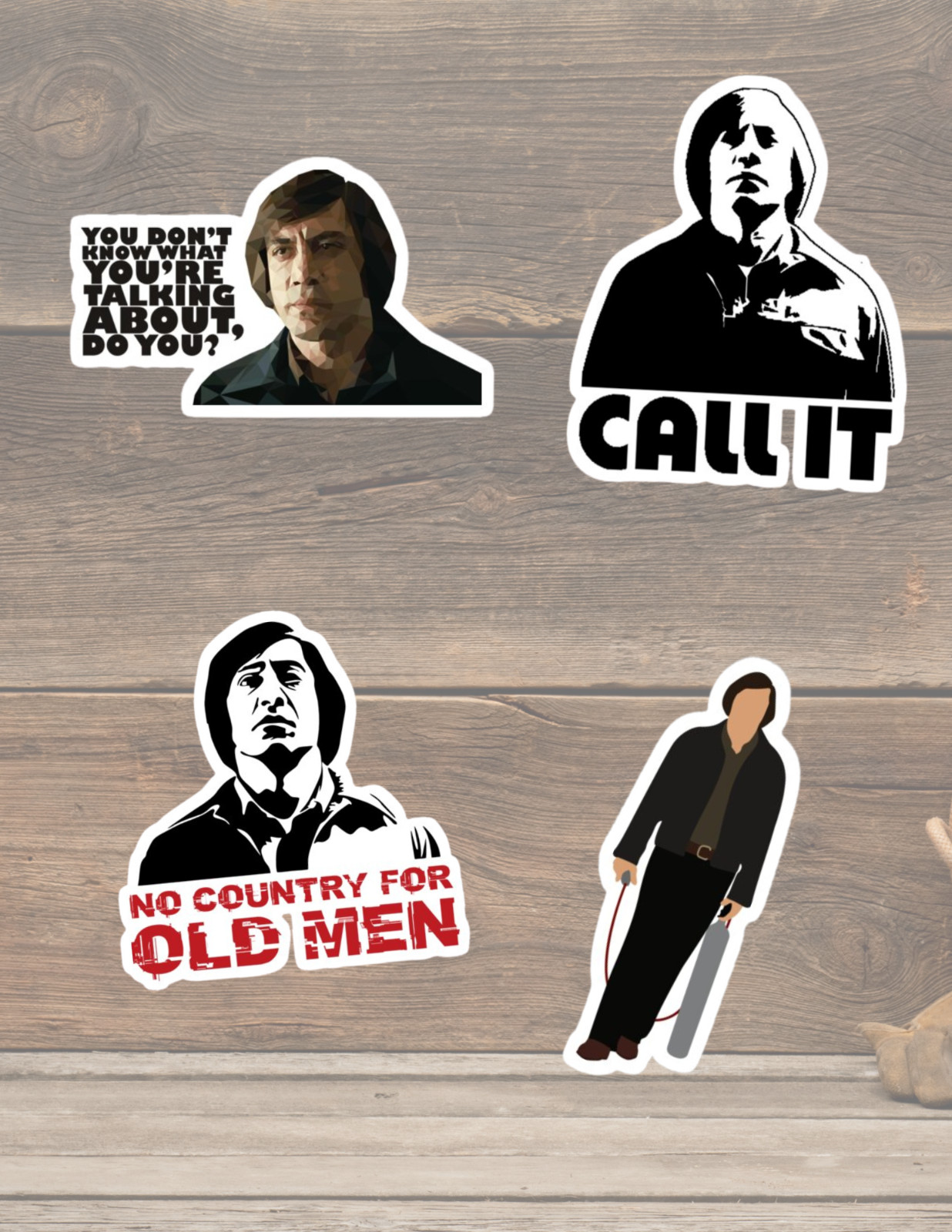No Country For The Old Men 2000&rsquo;s Movie Stickers Pack