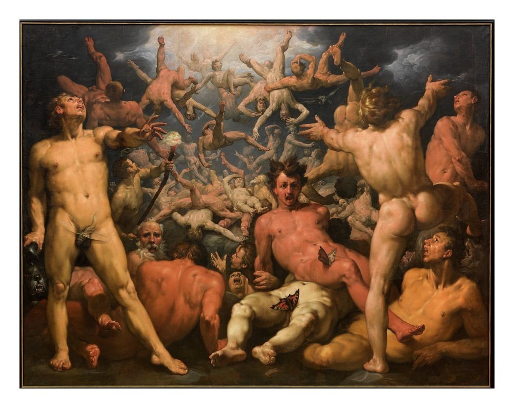 Cornelis van Haarlem Fall of the Titans : Giclée Art Print 1588